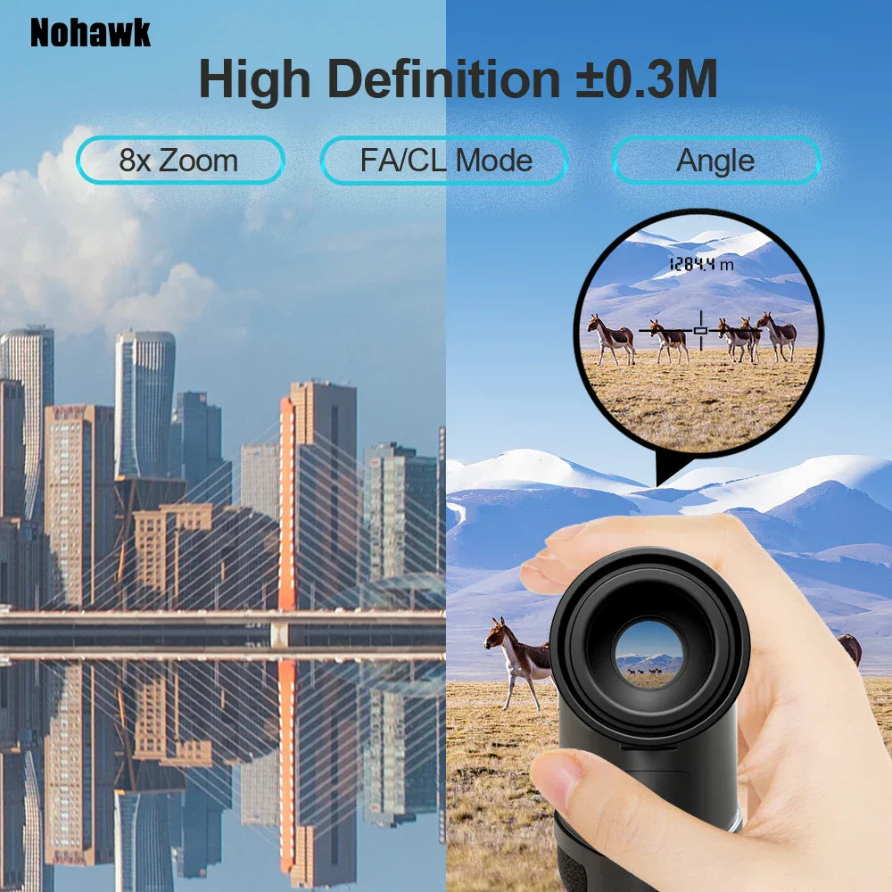 Nohawk Multifunctional Mini Golf Laser Range Finder
