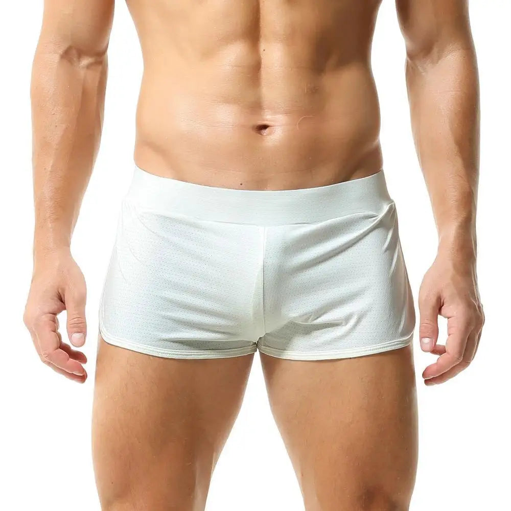 Men's Sports Shorts Mesh Breathable Pajamas Shorts Sexy