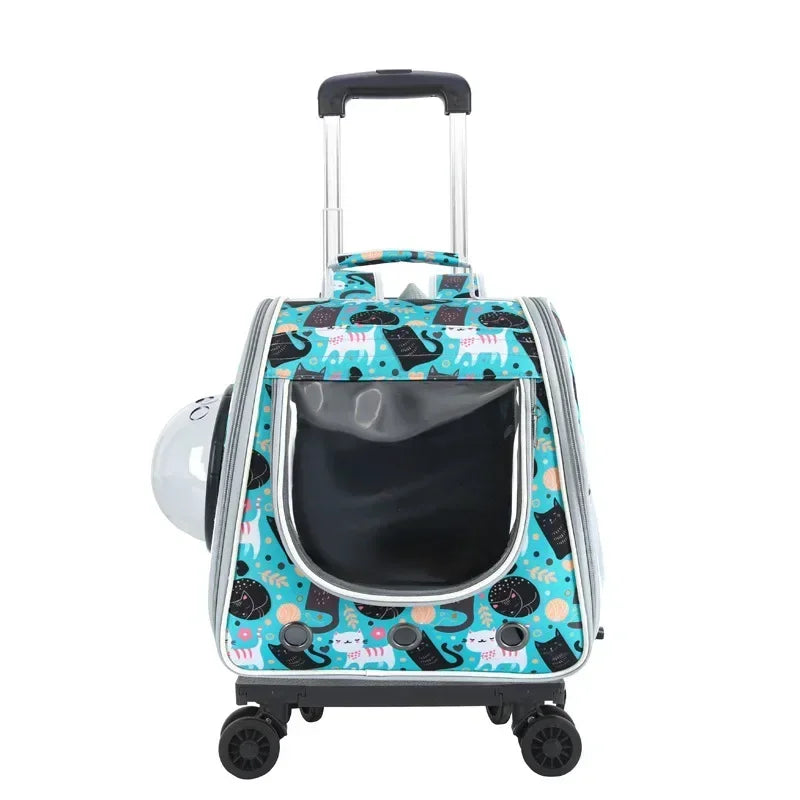 2 In 1 Large Pet Cat Backpack Stroller