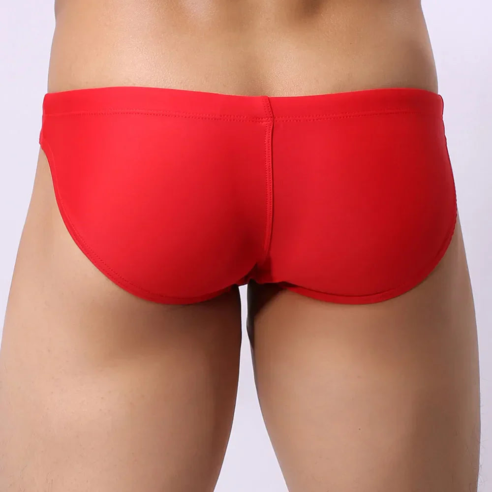 New Men's Swimming Trunks Boxer Briefs Swimming Swim