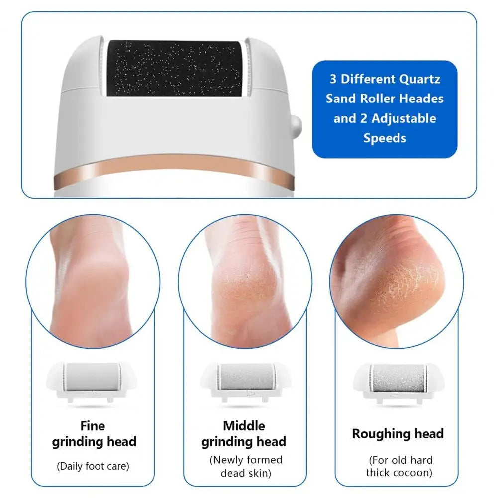 Electric Foot Callus Remover Kit LED Display Rechargeable