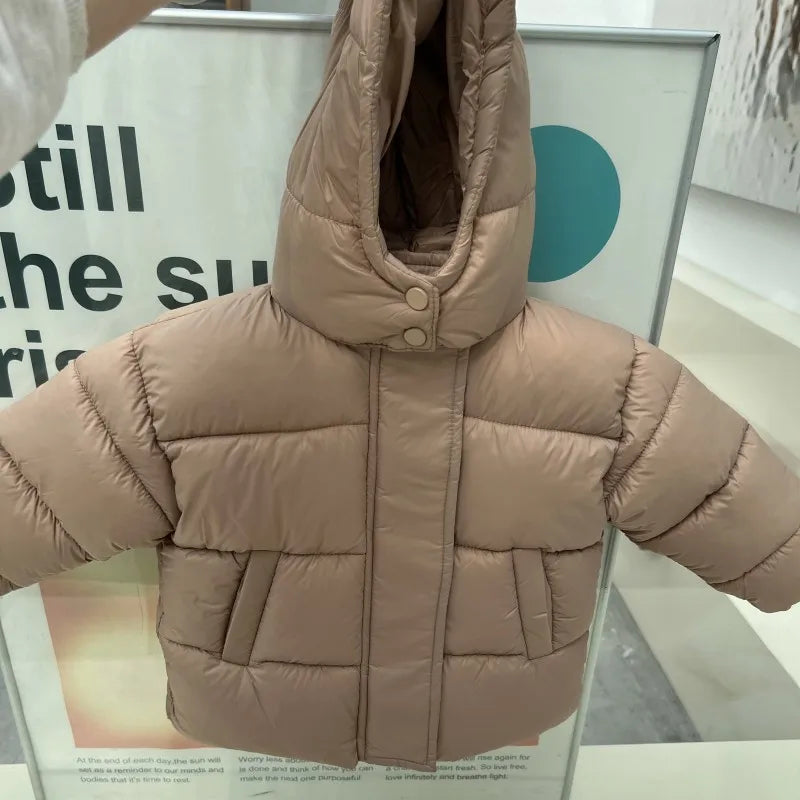 MILANCEL Winter Kids Parkas Korean Style Girls Fur