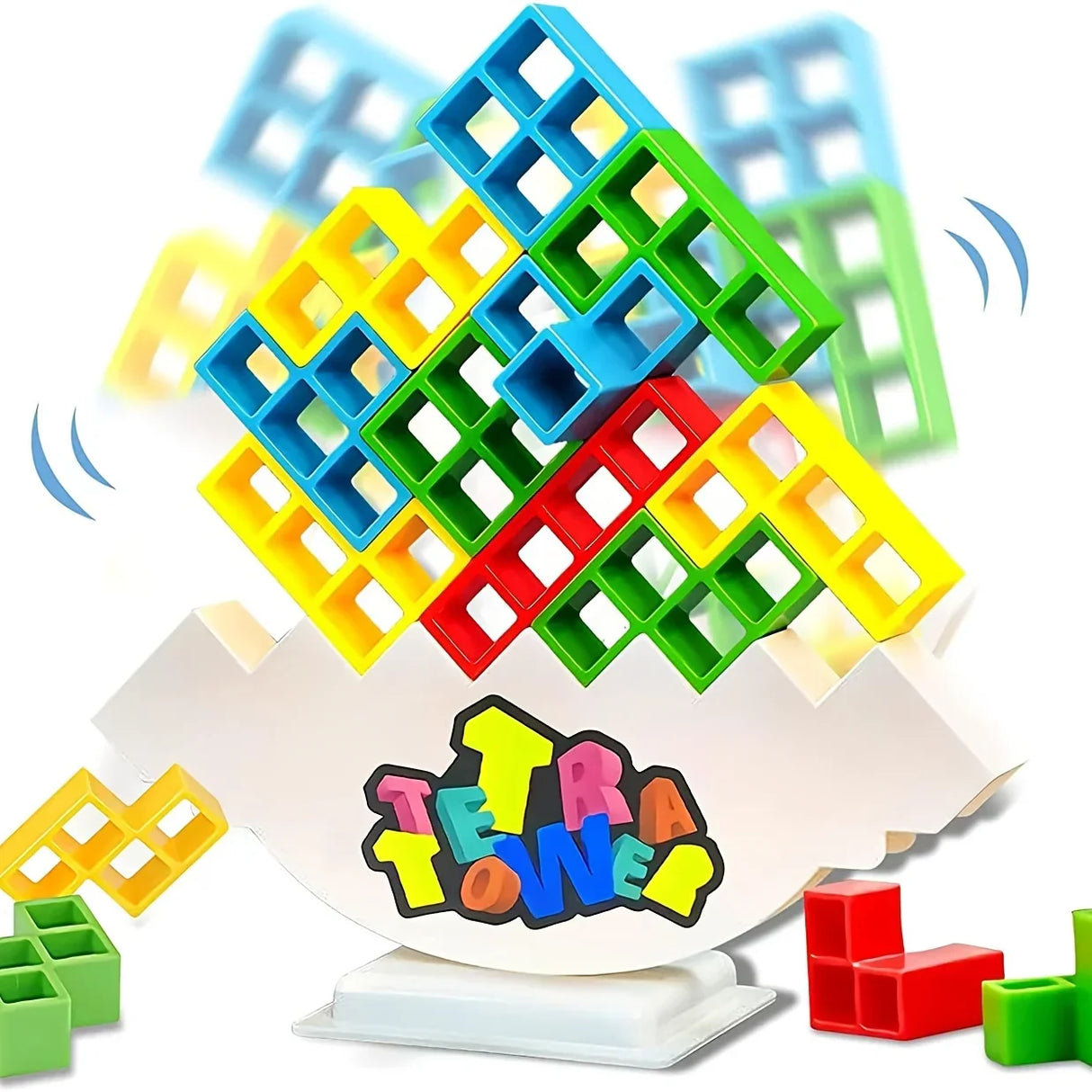 3D Tetra Tower Balance Stacking Toys Building Blocks