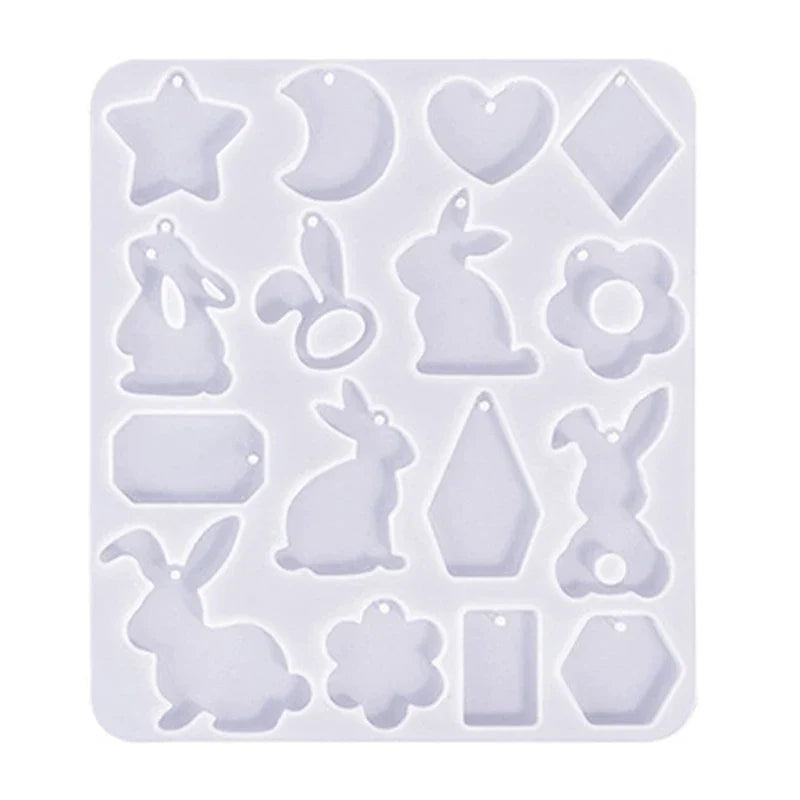 DIY Geometric Animal Shaped Earrings Silicone Mold with