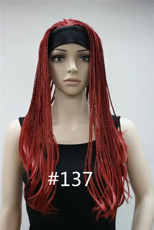 8-Color Long Straight Half Headband Wig for Women