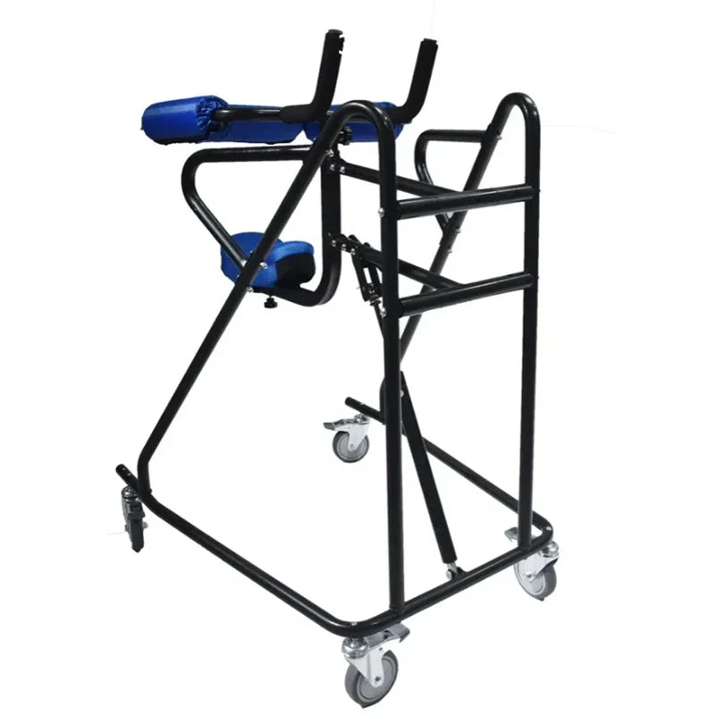 Rehabilitation Training Standing Support Walker with Wheels for