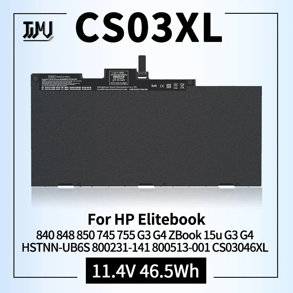 CS03XL Battery for HP Elitebook 840 848 850