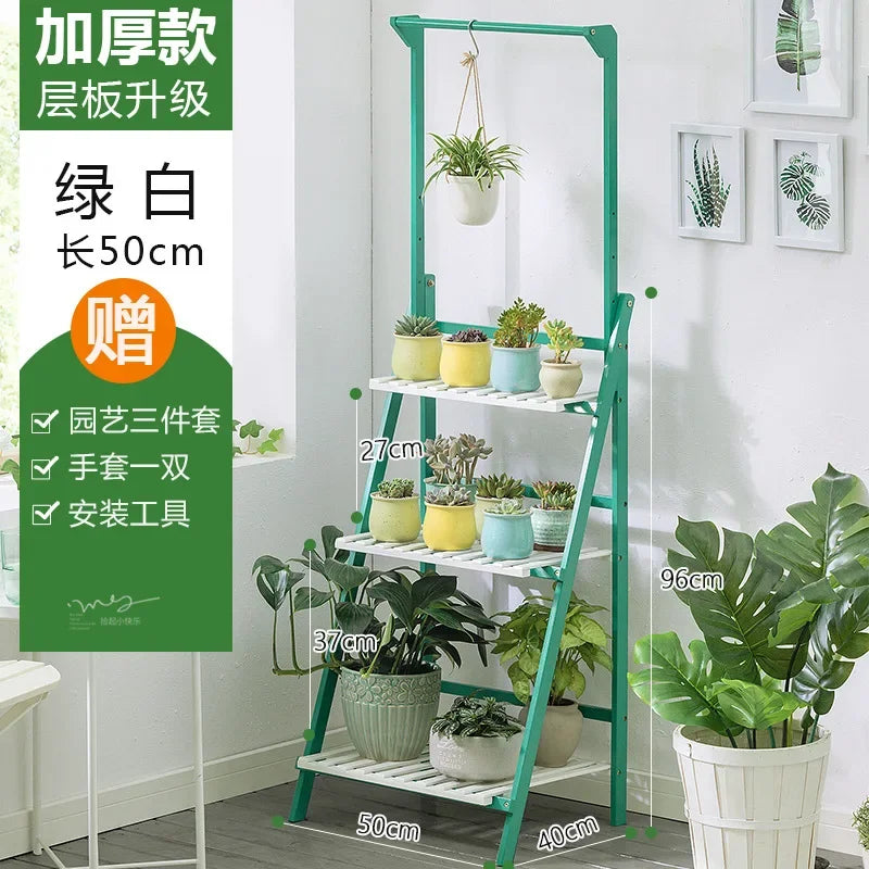 Plant Stand Storage Shelf 3-Tier Hanging Stand for