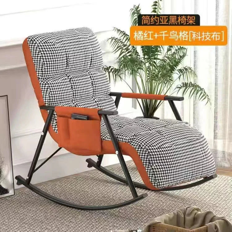 Recliner Nordic Lazy Sofas Rocking Chairs Living Room