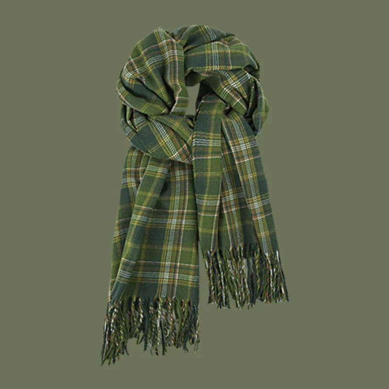 New 2023 Imitation Cashmere Women Scarf Winter Preppy