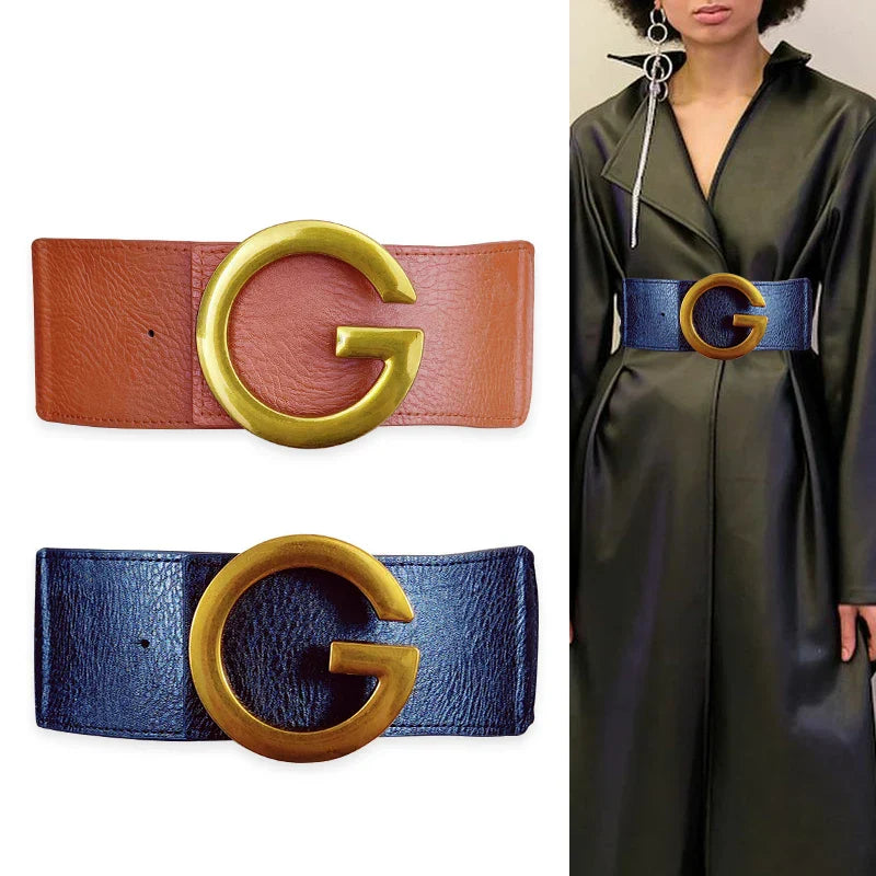 Plus Size Elastic Corset Belt Luxury Brand Wide