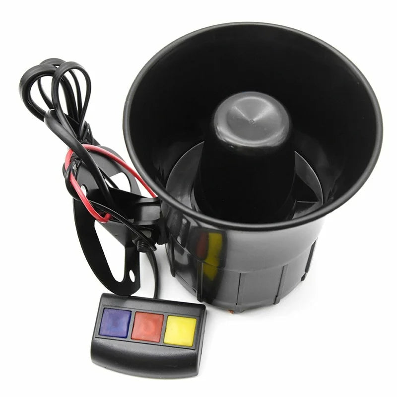 110dB 12V Car Motorcycle 3 Sounds Siren Horn