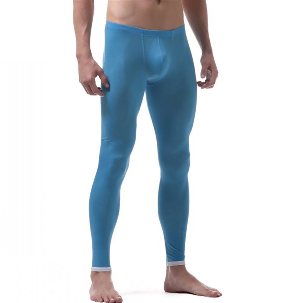 Men'S Long Leggings Soild Elastic Waisted Home Trousers