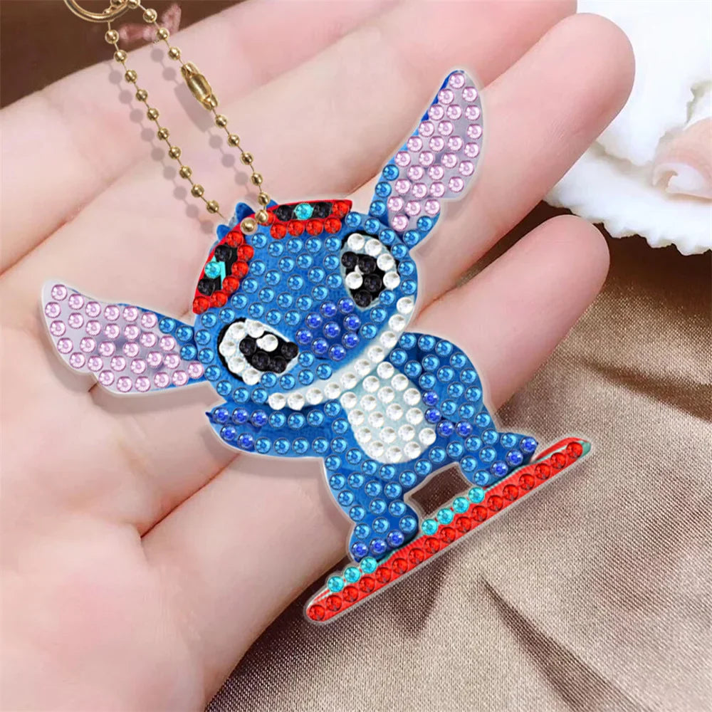 Disney animal key DIY Diamond Painting Keychain Embroidery