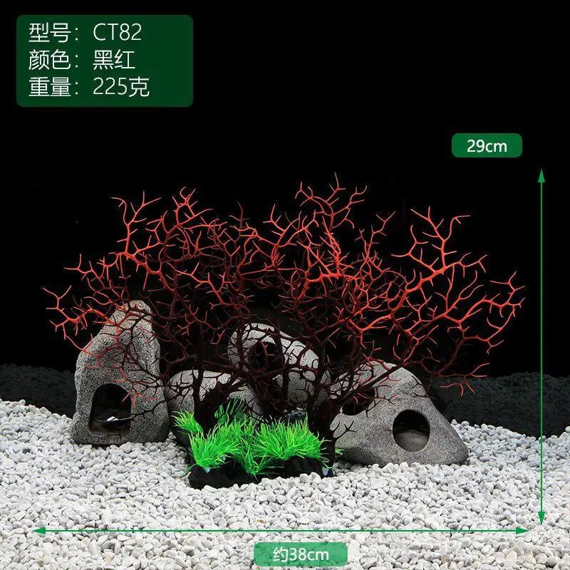 New Simulation Coral Aquarium Landscape Decorations Willow Iron