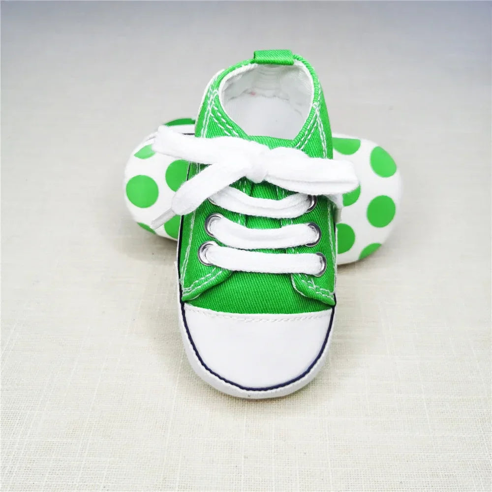 Baby Canvas Classic Sneakers Newborn Print Star Sports