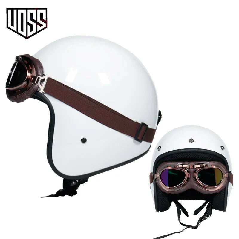 Free Shipping DOT approved retro motorcycle helmet casco 3/4 open face helmet cafe racer helmet chopper helmet capacete