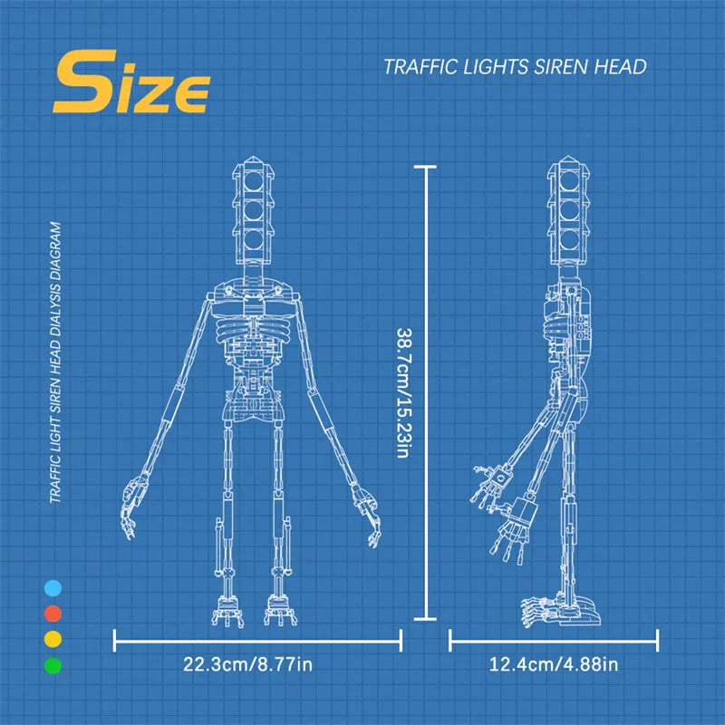 MOC Siren Robot Adventure SCP Monster Building Blocks