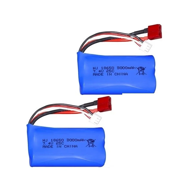 7.4V 3000mAh 18650 Lipo Battery for Wltoys 10428
