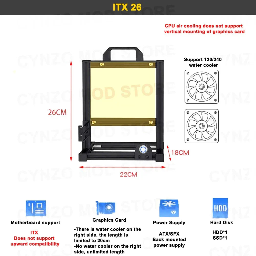 Modding EATX Open PC Case Frame ITX MATX