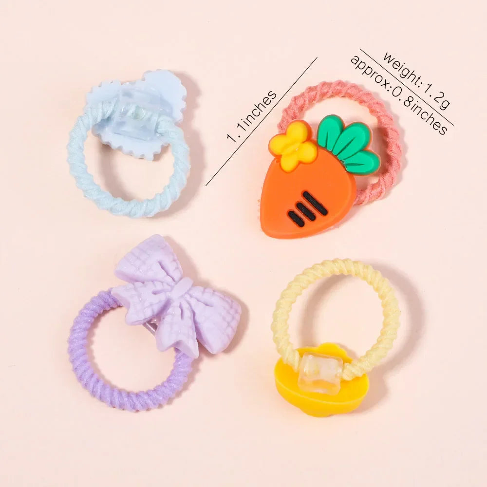 10Pcs/Set New Cute Bowknot Headbands Newborn Girls Elastic