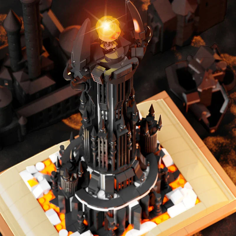 Creative Black Tower Magic Book Building Block Book