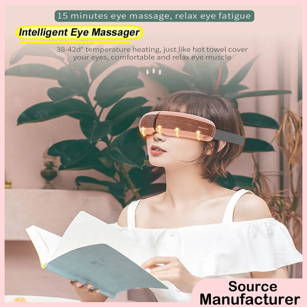 Bluetooth Music Intelligent Eye Massager 5S 42-50Degree Vibration