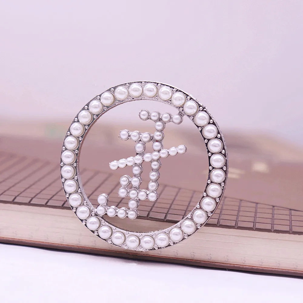 Apparel Decor Pearl Inlaid Letters Jack And Jill