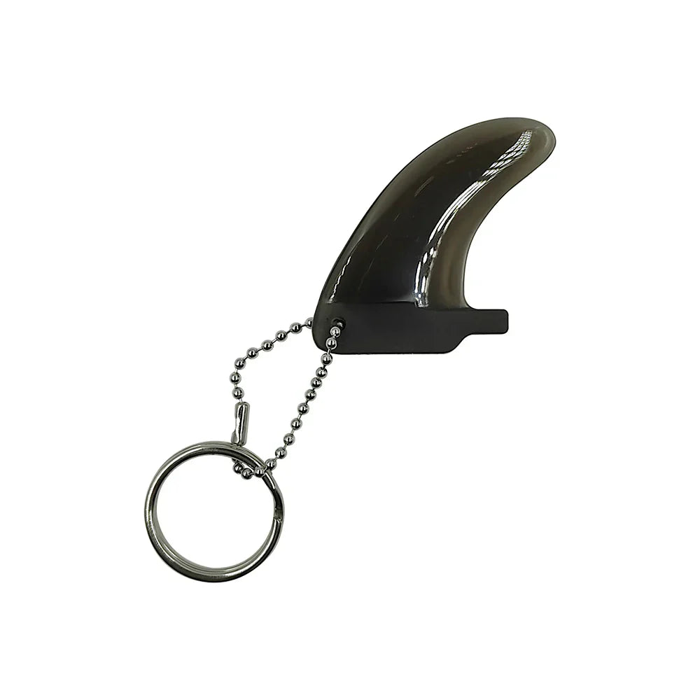 Key Chain Ring Clear Colorful Surf Fins Key