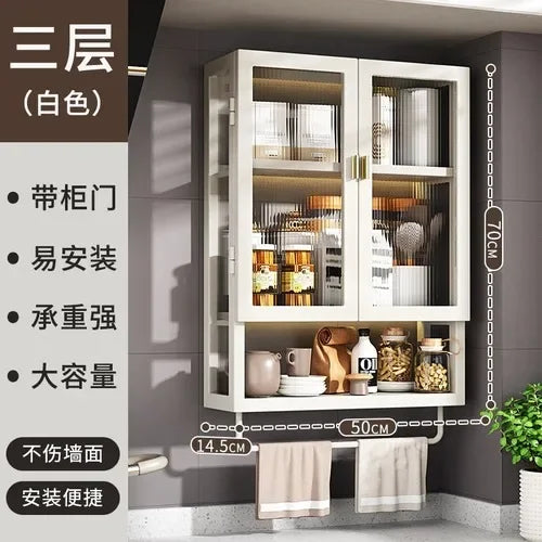 Wall Toilet Bathroom Cabinet Kitchen Organizer Closet Partitions