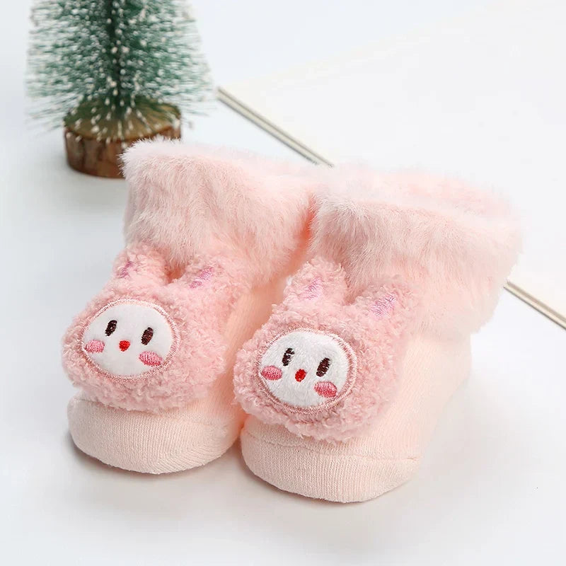 1Pair Winter Baby Boys Girls Cute Cartoon Leg