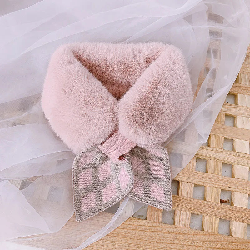 New Soft Plush Baby Girl Scarf Winter Cute
