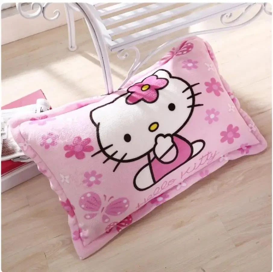 Sanrio hello Kitty Bedding Set Flannel Quilt Cover