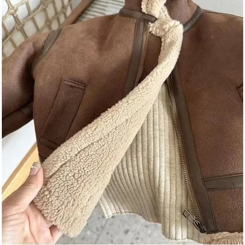 Children Velvet Warm Jackets Fashion Baby Kids Fleece