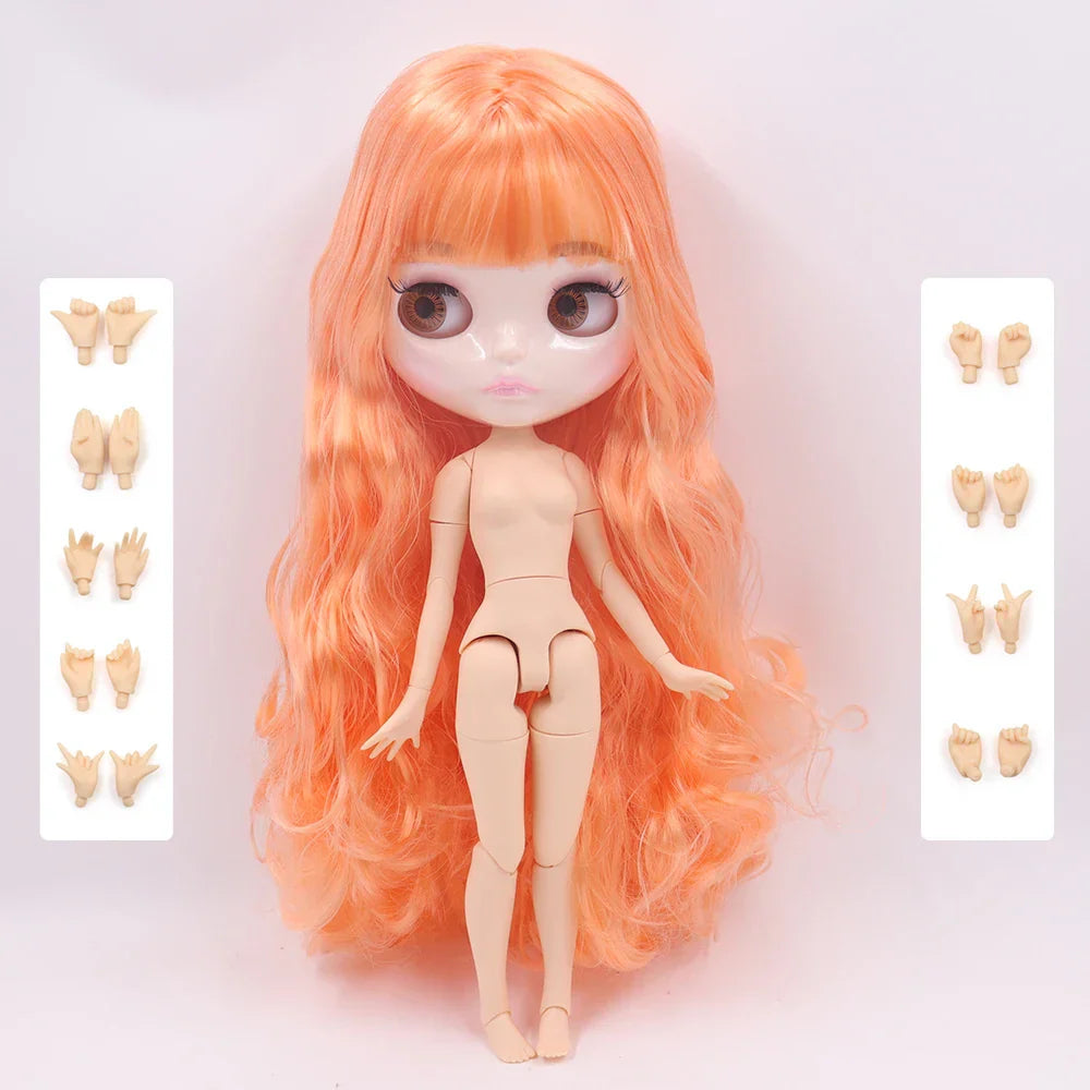 ICY DBS Blyth Doll 1/6 Joint Body 30CM BJD toys Natural shiny face with extra hands AB DIY Fashion Dolls girl gift