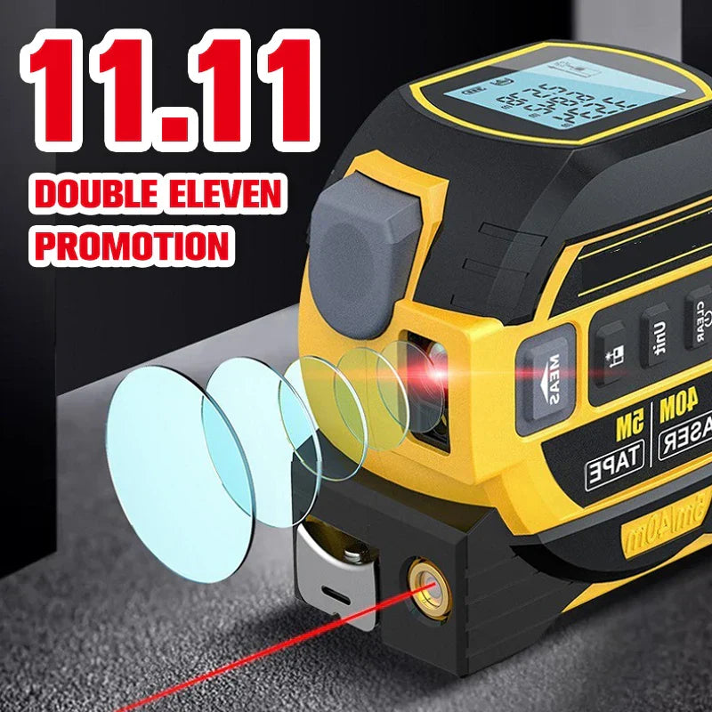 3In1 Laser Tape Measure Laser Rangefinder 60cm Accurate