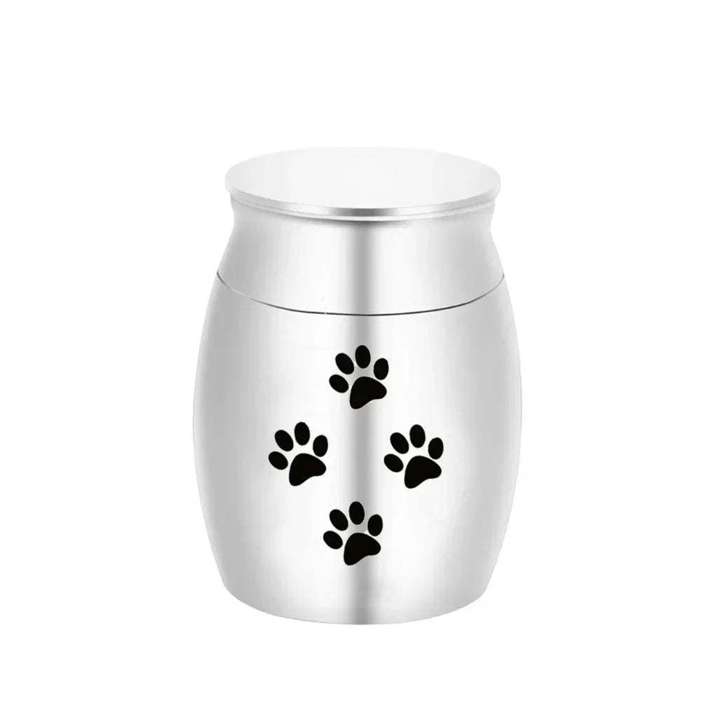 Pet Memorials Pet Urn Dog Paw Print Hair