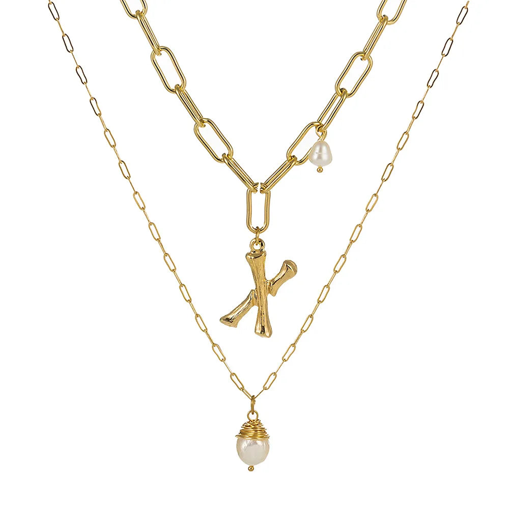 Real Natural Freshwater Baroque Pearl Pendant Necklace