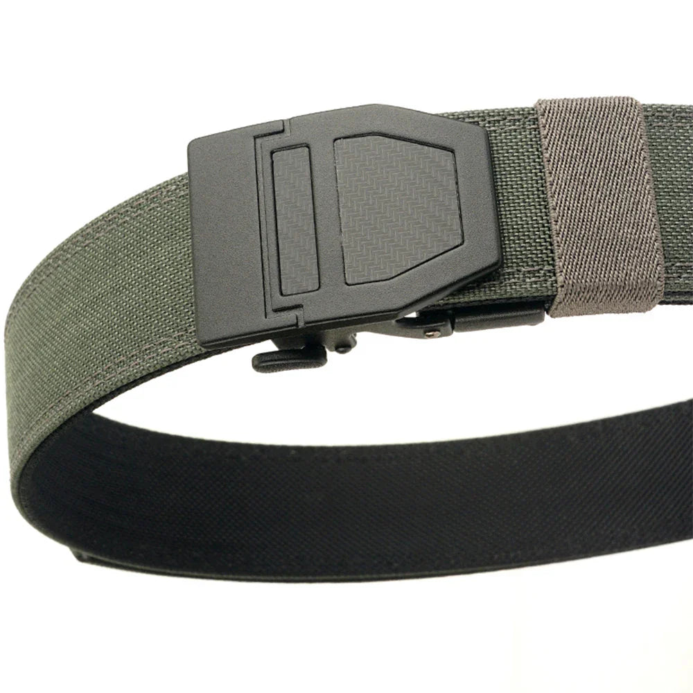 TUSHI New Hard Tactical Belt for Men Metal