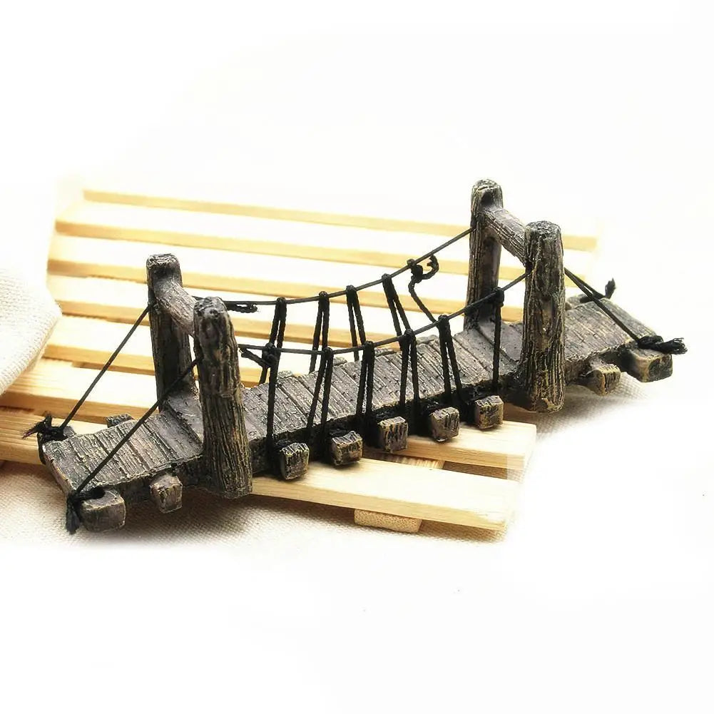 Fake Aquarium Water Bridge Ornament Fish Tank Synthetic