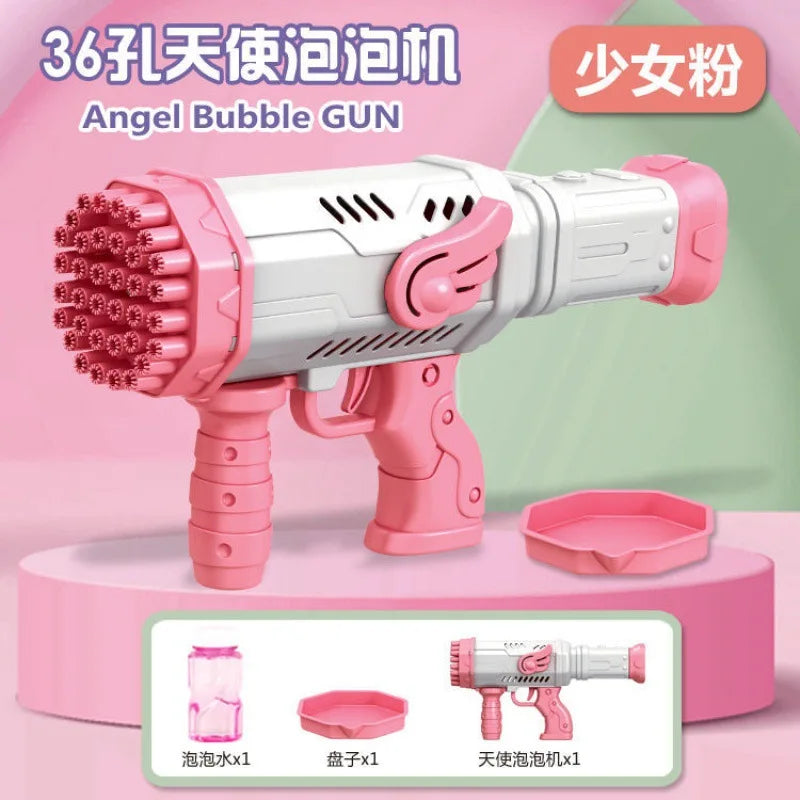 32hole Bubble Gun Rocket Automatic Soap Bubble Machine