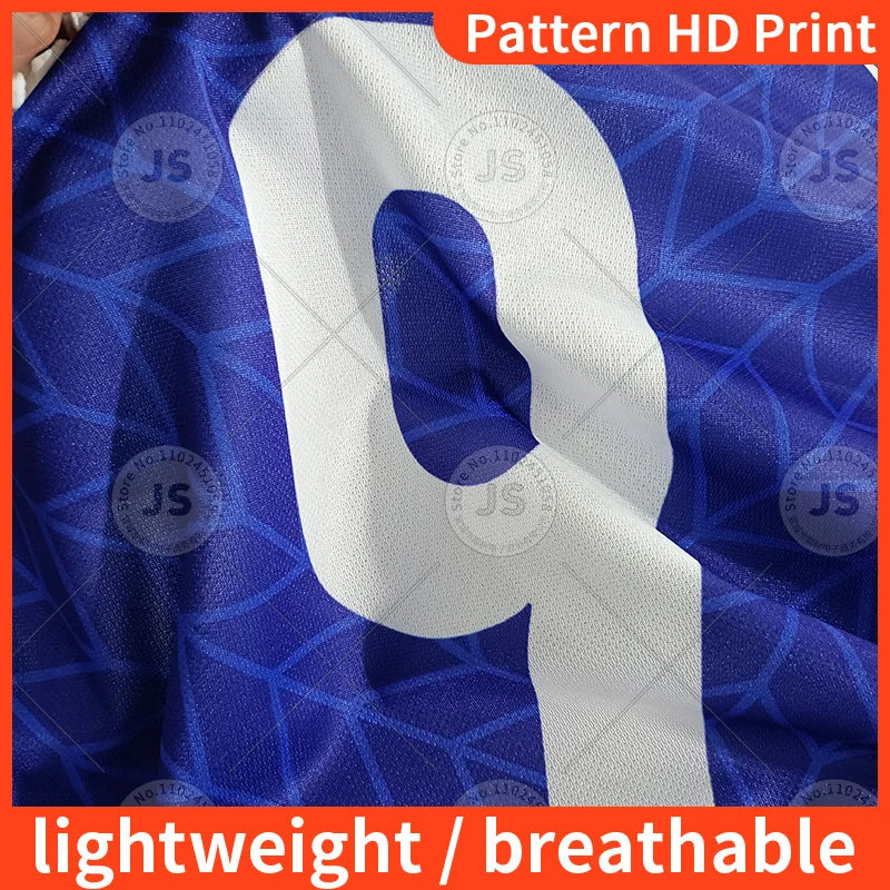 97-98 Men's Jersey Blue And White Striped T-Shirt
