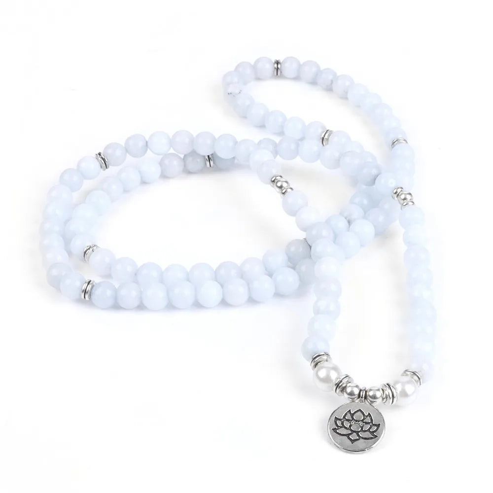 Women Bracelet Natural Stone Bracelet Beads Aquamarin with