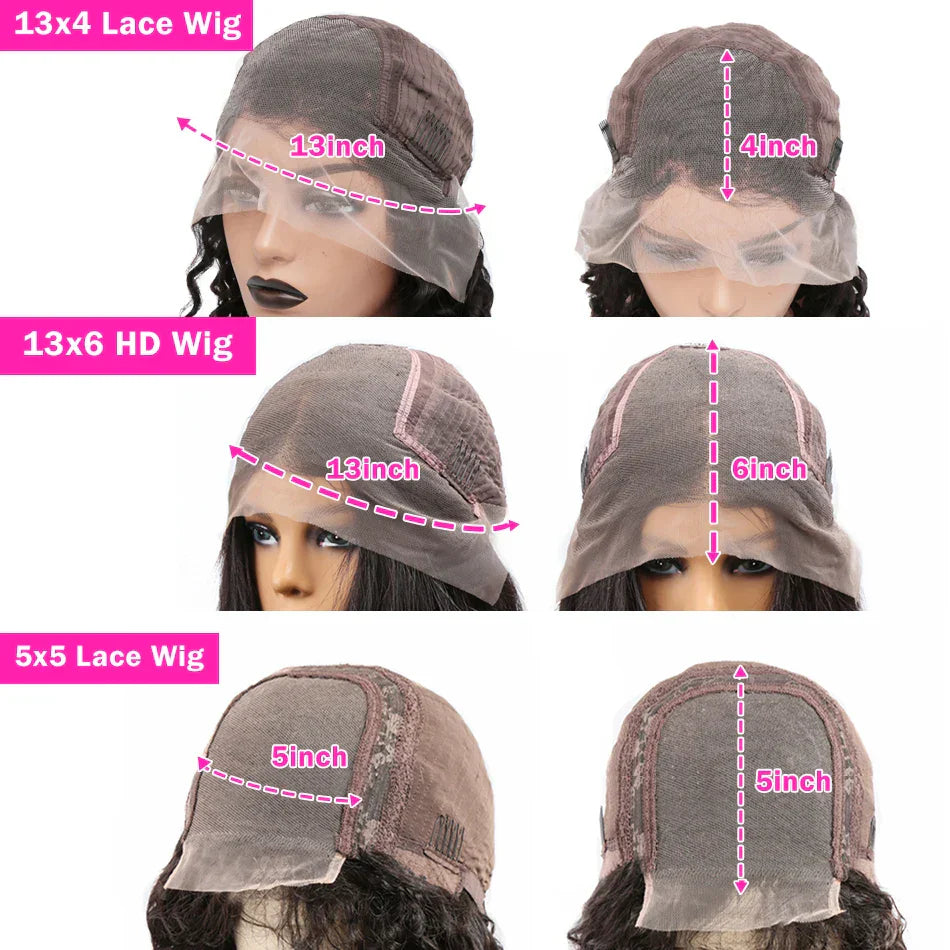 Body Wave 13x4 13x6 HD Lace Front Human