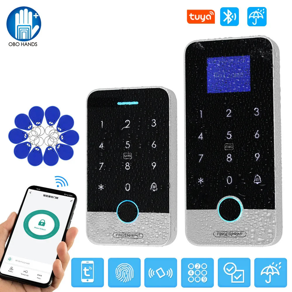 Bluetooth Tuya APP Smart Fingerprint RFID Access Control