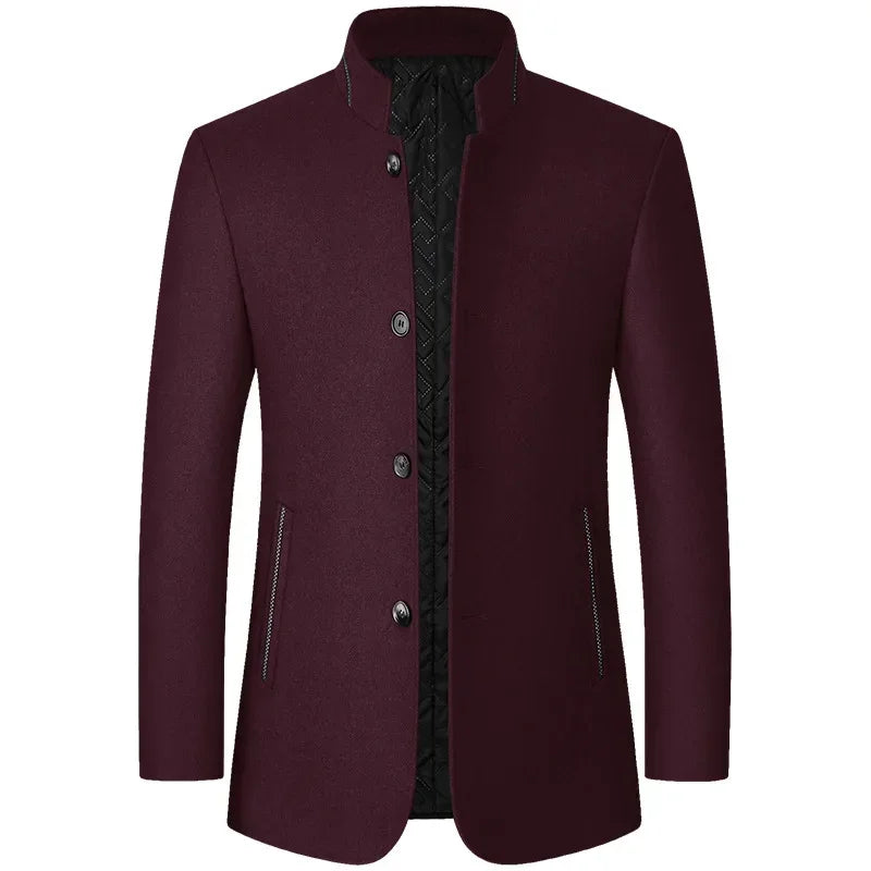 BROWON Brand Winter Coat Men Chinese Style Stand