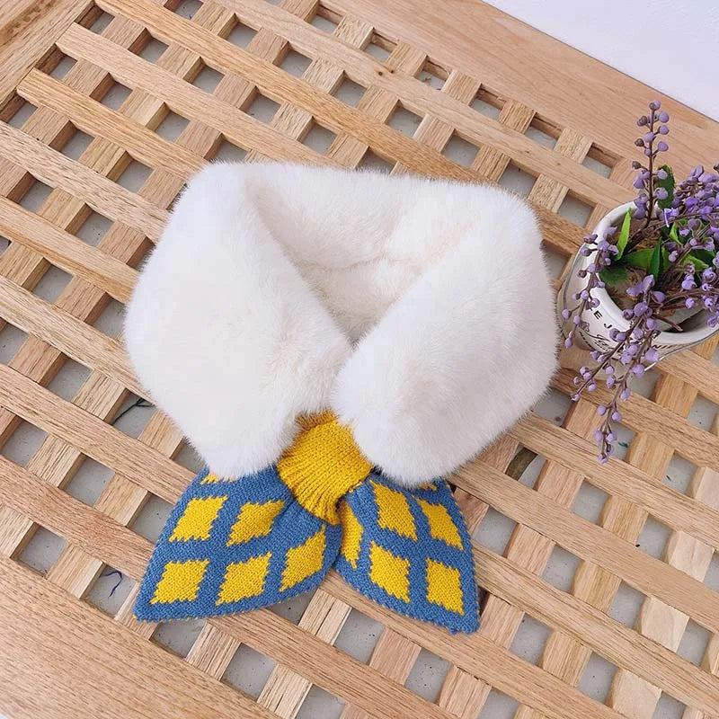 New Soft Plush Baby Girl Scarf Winter Cute