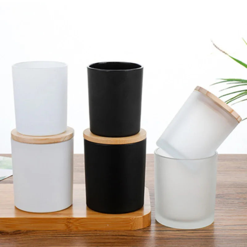 DIY Candle Jar Container Tumbler Holder Candlestick Frosted