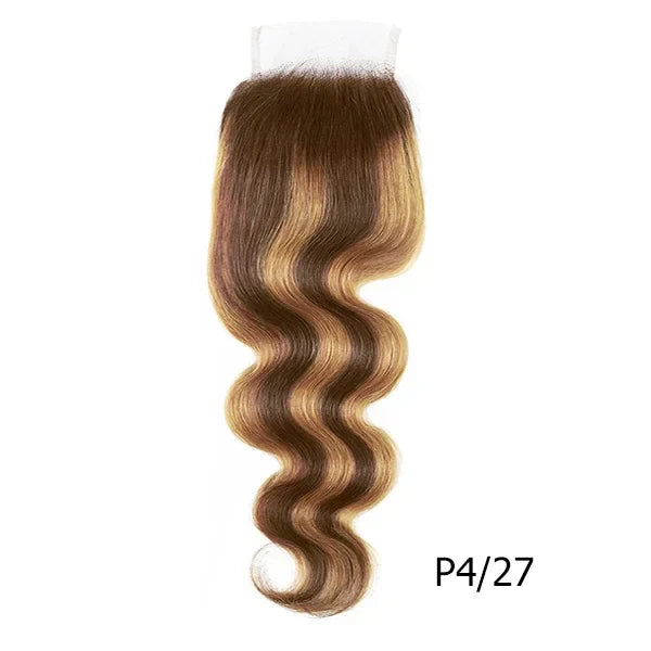 4x4 Lace Closure Body Wave Natural Color Dark
