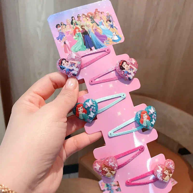 6PCS/Lot Hair Accessories Princess Elsa Anna Elastic Hair